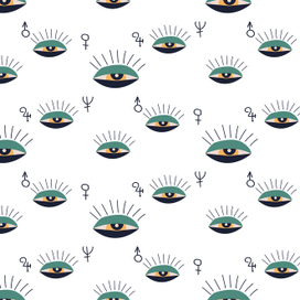 "Эзотерический глаз" паттерн для печати на ткани