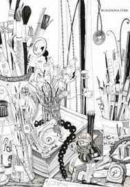 Натюрморт с бусами