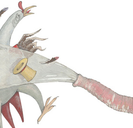 Иллюстрация к сказке Джанни Родари "Все началось с крокодила"