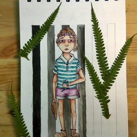 мальчик с лягушкой