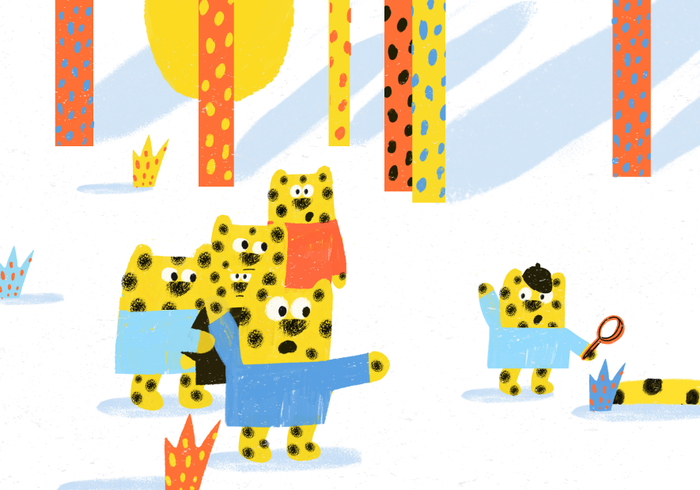 Леопард ищет хвост