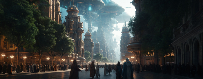 Улица..-из серии-"Футуристический город"