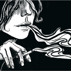 Курильщица