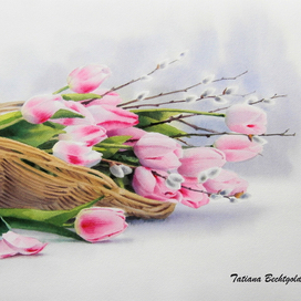 Букет с вербой