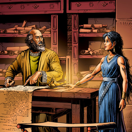 В скриптории - с Великовым