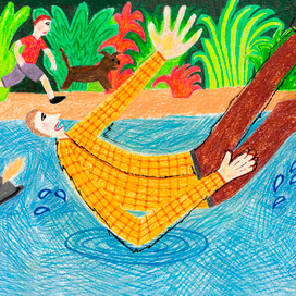 Иллюстрация к «Плих и Плюх» Даниила Хармса