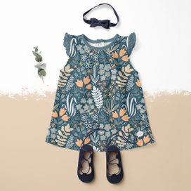 Бесшовный паттерн Mille fleurs