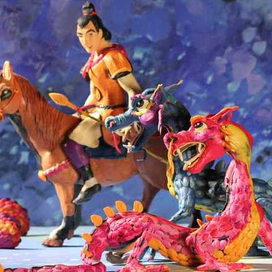 Герои сказок, сделанные из пластилина