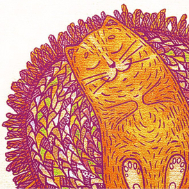 Рыжий и коврик