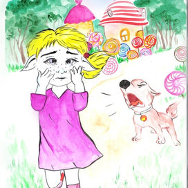 Иллюстрация к детской сказке о троллях