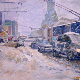 Садовое. Москва. Стоим.