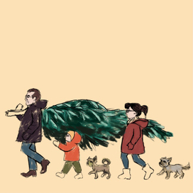 Семейная открытка на заказ