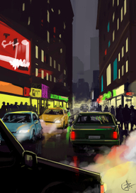 Ночной город