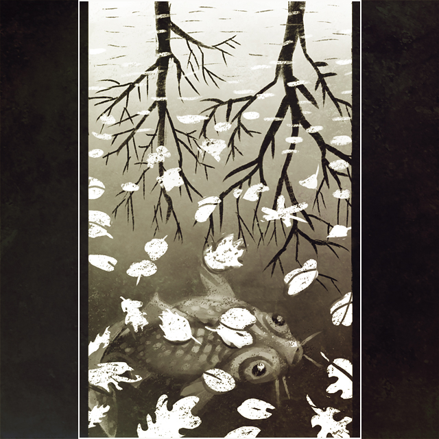 Копия работы М. Эшера Три мира 