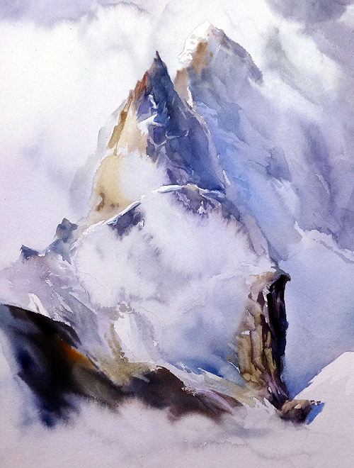 ,,Горы...фрагмент,,Тест латвийской бумаги