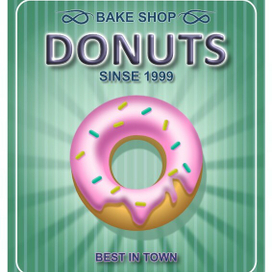 сладкий пончик