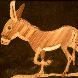 Ослик, соломка