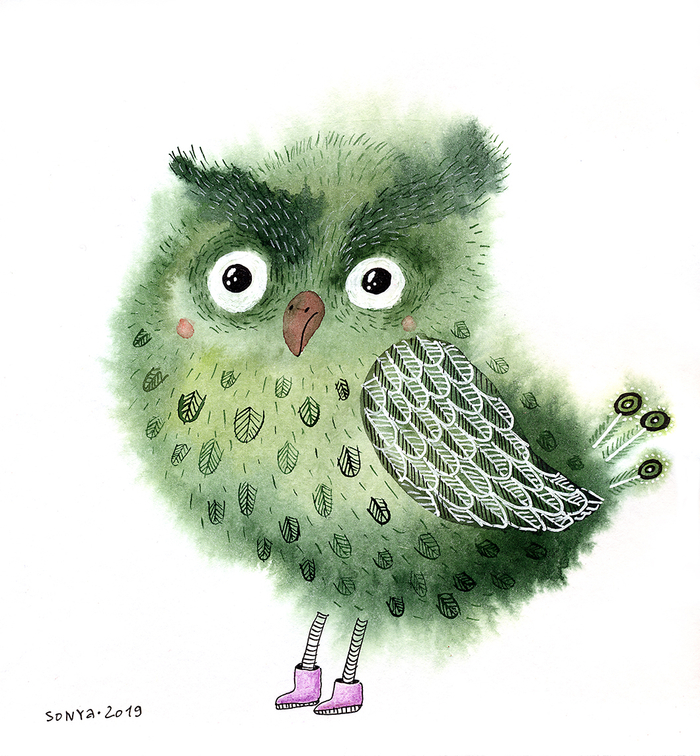 Зеленая сова