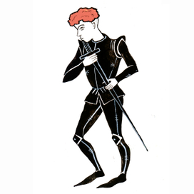 Иллюстрация к книге Алексея Дурново "Рыжий рыцарь".Персонажи .Тристан.Издательство Albus Corvus