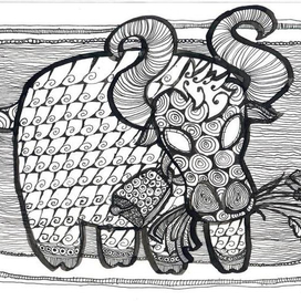 Кудрявый бычок