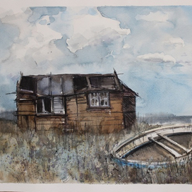 Старый дом на берегу