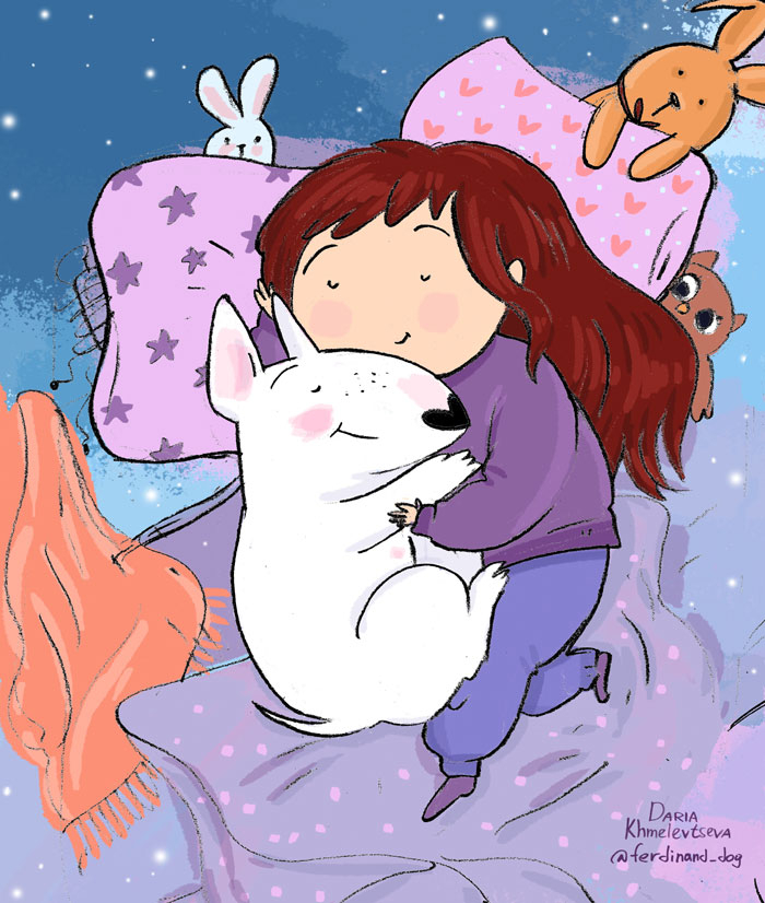 спокойной ночи бультерьер