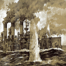 Крейсер 1-го ранга «Авро́ра» в  Цусимском сражении