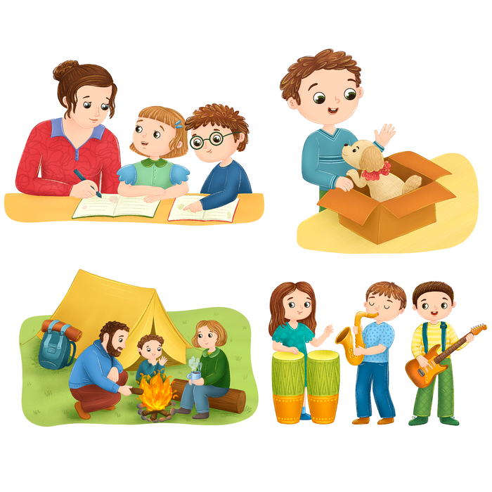 Иллюстрации из книги "Мои друзья эмоции"