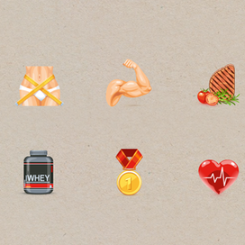 Иконки Фитнес