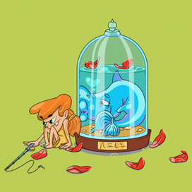 Иллюстрация с замысловатым сюжетом