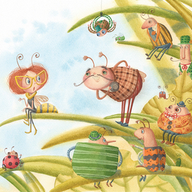 встретил жук в одном лесу симпатичную осу