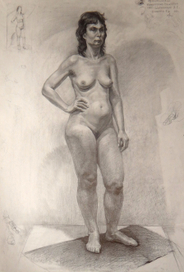 рисунок обнаженной фигуры