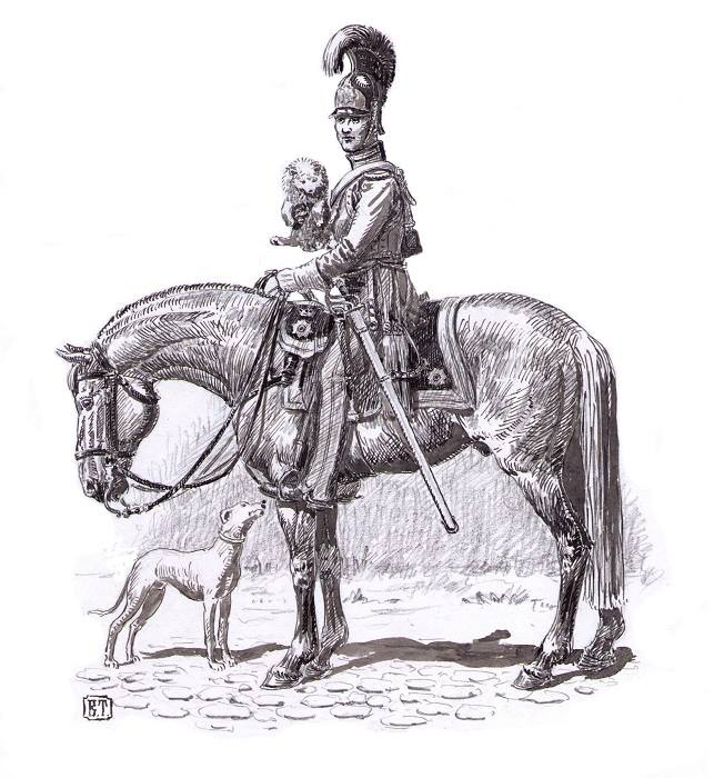 Прусский кирасир. 1828г.