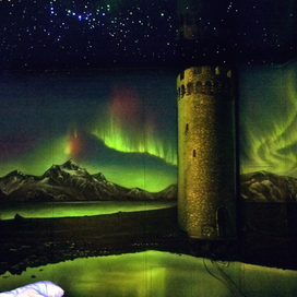 Роспись помещения в массажном салоне 