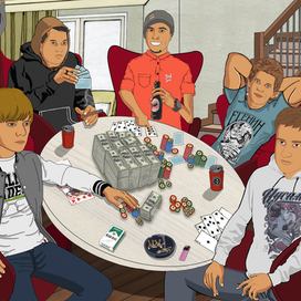 Карты, деньги, kfc 