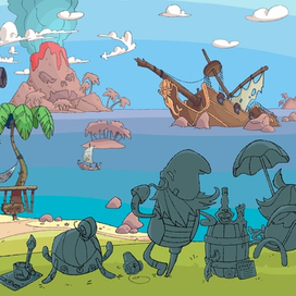 test 2 - фон пиратский