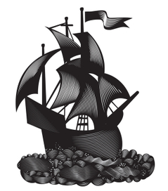 векторный кораблик