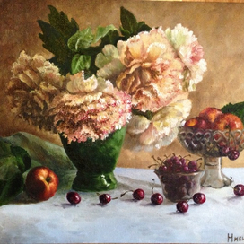 Натюрморт с пионами