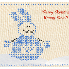 Новогодний почтовый заяц.