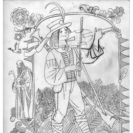 Словацкая сказка. Карандаш для работы цветом в "Колобок"