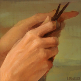 Фрагмент.Та, которая вяжет полотно своей жизни.