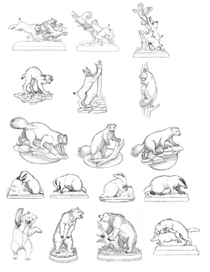 Разработка таксидермических композиций.