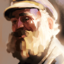 Digital portrait (Old sailor)