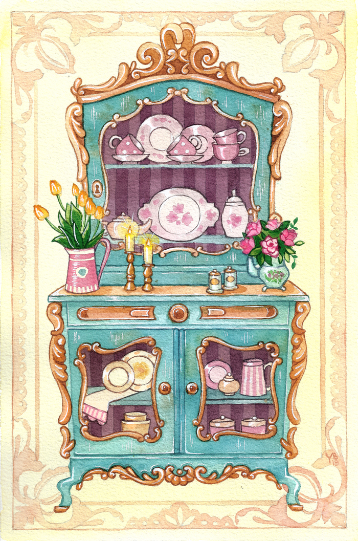 Шкафчик шэбби-шик