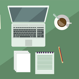 Флат графика. бизнес.