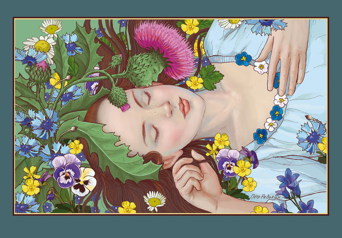 Иллюстрация к календарю по сказкам Гофмана Э.Т.  "Повелитель блох"