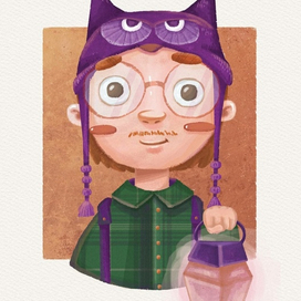 Филин ботаник и осенний фонарик:)