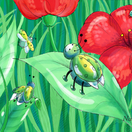 Иллюстрация к "Стихи для детей" Саши Черного (проект "Порт сказок")