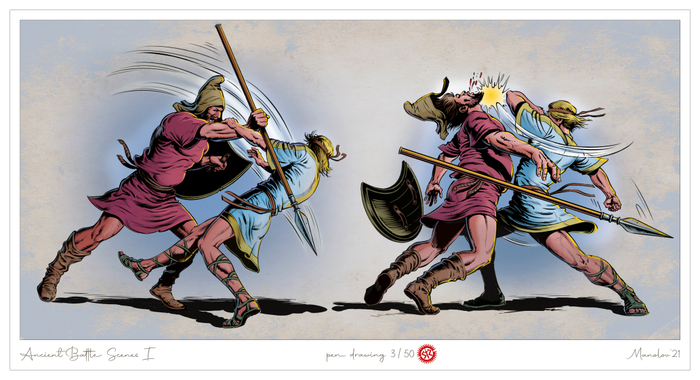 Древние батальные сцены I - фенарт