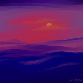 Закат в пустыне